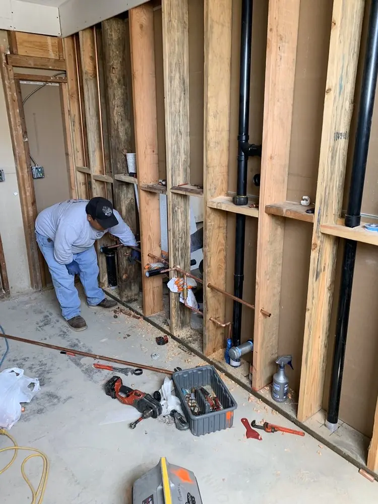 Commercial rough-in plumbing for Water Heater Replacement in Fenway